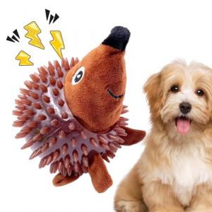 Balle &agrave; picots pour chien, jouet &agrave; m&acirc;cher solide et rebondissant pour chiot de petite, moyenne et grande taille (NIE DAN UK SHOP, neuf)