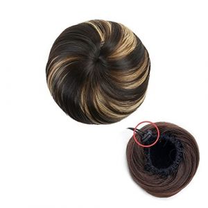 Chignon Postiche Avec Cordon De Serrage Faux Chignon De Ballet Pour Femmes Filles Dame Cheveux Synth&eacute;tiques Chignon Droit Chignon Beignet Chignon Postiche Extension De Chignon Synth&eacute;tique (4) (ydxdsp, neuf)