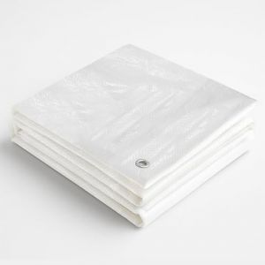 G.F. B&acirc;che de protection Professional Line 180 g/m&sup2; blanche, 3 m x 6 m = 18 m&sup2;, r&eacute;sistante aux UV, imperm&eacute;able, ind&eacute;chirable, avec &oelig;illets pour Poll meubles de jardin, trampoline, voiture, b&acirc;che de (GardenFlora - Home & Garden, neuf)