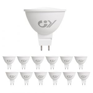 GY Ampoule LED GU5.3 MR16, 4.5W &Eacute;quivalent 40W 663LM 3000K Blanc Chaud, Angle de Faisceau 120&deg;, Ampoules LED 12V Classe C, Non-Dimmable, Lot de 12 (GY STORE, neuf)