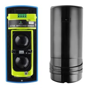 Cuteefun Detecteur de Mouvement Infrarouge à Double Faisceau, 100m Distance de Détection, avec Alarme Anti-Sabotage, Étanche IP66, Détecteur D'Intrusion Filaire pour Système D'Alarme Anti-Intrusion (WangChuan-HT, neuf)