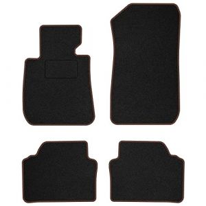 MOTOS tapis voiture en velours standard destiné à BMW Serie 3 E90 2004-2011 - Standard, Tissé, Marron - Découvrez un nouveau confort de conduite avec un jeu de tapis de sol voiture en velours pour vot (MOTOS EU, neuf)