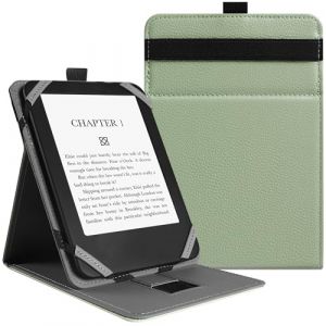 VOVIPO Coque de Protection Universel pour Kindle Paperwhite Liseuse 6-7 Pouces, &eacute;tui Folio Compatible avec la liseuse Sony/Kobo/Tolino/Pocketbook/Kindle 6" 6.8" 7",Angle de Vue r&eacute;glable-Matcha Vert (Aode Nuo EU, neuf)