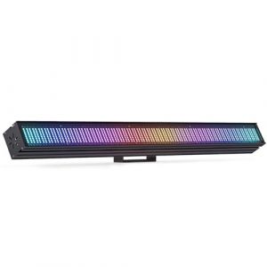200W Barre Lumineuse Wallwasher Éclairage de Scène, Lumière disco 768 LED RGB DMX512 à Commande Vocale Stroboscope pour DJ Fête Scène Mariage Extérieur (xinshengdg, neuf)