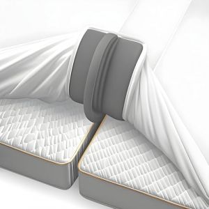 Aukimo Pont d'amour pour matelas avec drap-housse [180 x 200 cm], antidérapant, cale de matelas et remplissage d'espace pour matelas, solution pratique pour lits doubles < 3 min fixé (Yuchengfeng-EU, neuf)