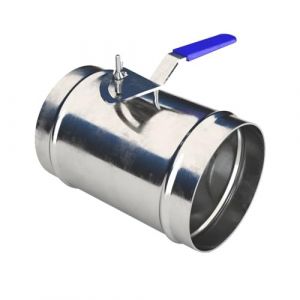 RAMBEX Vanne d'air Manuelle Galvanis&eacute;e, Vanne De R&eacute;gulation Circulaire Manuelle 80 Mm -200 Mm, Vanne De R&eacute;gulation du Volume d'air du Conduit d'air &Agrave; Interrupteur Galvanis&eacute;, 1 Pi&egrave;ce(150mm) (xinyudede, neuf)