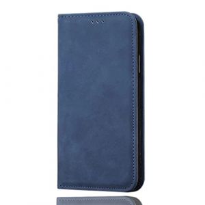 SEAHAI Cuir Coque pour Cubot Max 5, Très Mince Étui Portefeuille [Blocage RFID] [Fentes pour Cartes] Antichoc PU Housse Protection Flip Case - Bleu (Liner-EU, neuf)