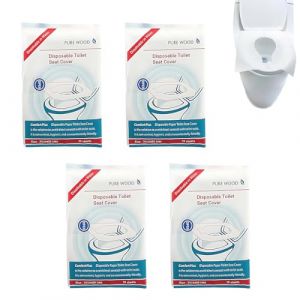 LAJUP 40 Pi&egrave;ces Protege Toilette Jetable,Protection Cuvette Wc Jetable,Protege Cuvette Wc Jetable,Portable Protection Toilettes Jetables,Pour Toilettes Publiques,425Mm*360Mm(Blanc) (KUNKUN YU, neuf)