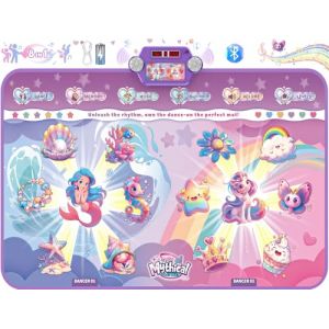 Tapis de danse extra large pour enfants, tapis de danse électronique rechargeable avec 12 lumières pour filles, tapis de danse rose, jeux de défi, idées de cadeaux d'anniversaire pour les enfants âgés (wrzj, neuf)