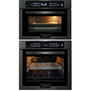 Kaiser Herdset EH 6306 RS + EM 6307 RS - Four encastrable, 15 fonctions, autarcique + four &agrave; micro-ondes, hauteur 45 cm, TouchControl, grill infrarouge, 22 fonctions (elektroniks-home, neuf)