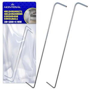 Couvercle Charnière Ressort 288 mm Lave Linge Chargement par le Haut avec Code Original C00309408 C00318211 481249248171 481249248085 pour Indesit pour Whirlpool - Garantie de 10 Ans - MONTERAL (MONTERAL, neuf)