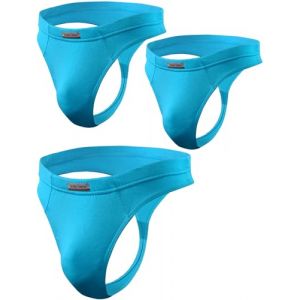 sesto senso Homme String Sexy Thong Micromodal 1-3 Pack Tanga Slips M 3 Pack Turquoise (CityFashion, neuf)