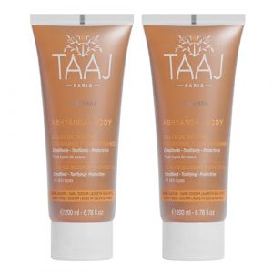 TAAJ | G&eacute;l&eacute;e de Douche Gourmande Fleur d'Oranger | Effet Raffermissant et Revitalisant | Mousse D&eacute;licate et Fondante | Fabriqu&eacute; en France | CrueltyFree | Lot de 2x 200ml (Cosmeco, neuf)