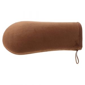 Mobestech Moufles de Bronzage Autobronzants Floqu&eacute;s pour Application Uniforme de Lotion Corps Moufles Applicateur Doux sans Exposition Solaire pour Usage Corporel et Dos 1 Paire (Cash Liu, neuf)