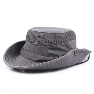 KeepSa Chapeau Soleil Homme Femme Coton Pliable Ete Anti UV Outdoor Bucket Hat Chapeau de Voyage Safari Casquette avec Maille Respirante et Sangle de Menton Réglable (Charmylo, neuf)