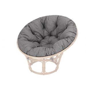 Coussin de Jardin, Coussin Fauteuil Cocon, Coussin Fauteuil rotin, Fauteuil Jardin, Coussin Fauteuil Suspendu – Gris – Fabriqué en UE (PillowPrim, neuf)