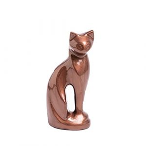 Urne Chat Statue, Urne Funéraire pour Chat, Mémorial pour Chat, Urne pour Cendres De Crémation, Souvenir De Son Animal De Compagnie (Marron) (French Paradis, neuf)