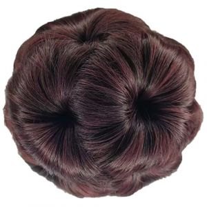 Chignon chignon chignon &agrave; clipser fleur perruque pour femme avec aspect naturel clip solide pour occasion formelle coiffure (DUxiany, neuf)
