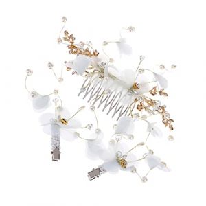Healeved Ts463 Ensemble De Pinces À Cheveux Élégantes - 3 Pièces Peigne Pour Femme Ornement De Cheveux De Mariée Décoration Chic Pour Les Âges (Sonieg, neuf)