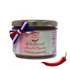 Tartinable Gourmet au Piment d'Espelette AOP &ndash; Coffret de 3 Pots 180 g | Sp&eacute;cialit&eacute; Artisanale Fran&ccedil;aise | 100% Naturel, Sans Conservateurs, Additifs ni Colorants | Ap&eacute;ritif, Cadeau Gourmand, F&ecirc;tes (RELAISGOURMET, neuf)