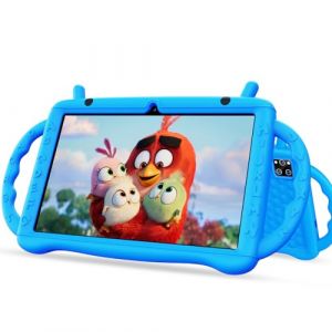 Semeakoko Tablette Enfants 10 Pouces, Tablette Android 14 Octa-Core 2,0 GHz, 10 Go RAM 64 Go ROM (TF 1 to), 6000 mAh, WiFi, Bluetooth, Double Cam&eacute;ra, Contr&ocirc;le Parental, APP &eacute;ducation Enfants (Bleu) (Semeakoko FR Direct, neuf)