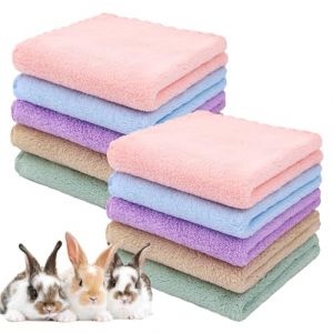 Lot de 10 couvertures en polaire pour cochon d'Inde - 35 x 75 cm - Insert de cage pour cochon d'Inde - Pour lapin, hamster, lapin, chinchilla, &eacute;cureuil (ShopHop Business, neuf)