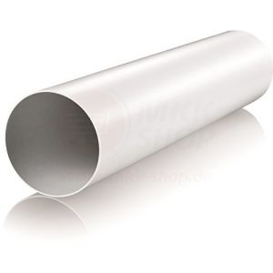 Tube d'aération en plastique Tube rond entrée / sortie d'air Réducteur connecteur ø 80 100 110 120 125 150 200 mm Système de ventilation Coude ABS clapet anti-retour Bride PVC, Kunststoffrohr (100 cm), Ø 125 mm (MKK-SHOP, neuf)