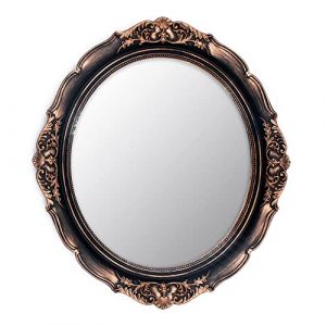 Eaoundm Miroir Mural décoratif Vintage à Suspendre pour Chambre à Coucher, Salon, Commode - 33,5 x 37,5 cm (doré Vintage) (EaoundM, neuf)