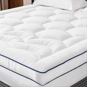 Klyvvo Microfibre Surmatelas 160x190x8cm, Protege Matelas Doux, Surmatelas Matelass&eacute; pour Matelas Durs, Ressorts de Bo&icirc;te, Lits D'invit&eacute;s et Canap&eacute;s, Garnissage 1000g, Id&eacute;al pour 2 Personnes (Klyvvo, neuf)
