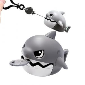 Tiuxiu Porte-clés extensible pour enfant - Motif requin - Pour lanière, trousseau de clés, porte-clés et porte-clés - Pendentif de sac (Tiuxiu, neuf)