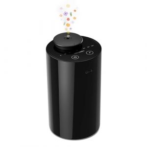 Airversa Diffuseur d'huiles essentielles sans Eau. N&eacute;buliseur &agrave; Batterie, Mini ar&ocirc;me - Machine. Aromath&eacute;rapie, 4 minuteurs, 3 Niveaux de Vapeur. pour la Maison, la Voiture, Le Bureau. AN6 Noir (Show X, neuf)