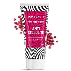 BODI BEAUTY – Crème corps lissante & raffermissante 150 ml | Pink PepperSlim (poivre rose), caféine, capsaïcine | massage ciblé cuisses fesses hanches | texture légère, absorption rapide, non gras (My_Beauty_Box, neuf)