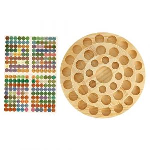 TOGEVAL 3étage Étagère à Huiles Essentielles Bois à Présentoir Rotatif Pour Organiser Flacons Huiles Essentielles Maison (BOBOLING, neuf)