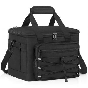 WACCET Sac Isotherme Repas 15L, Glaciere Souple Isotherme Imperméable Anti-fuites avec Bandoulière Réglable et Amovible Sac Lunch Box Isotherme pour Voyages Camping Pique-Nique Plage Bureau (WACCET, neuf)