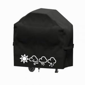 Housse Barbecue Exterieur,Housse Barbecue,Housse Plancha Exterieur,Bache Barbecue Exterieur,Couverture de Grill Anti-Vent/Anti-UV/Anti-l'eau/Anti-l'Humidité/Antipoussière (120X66X120 CM) (HEIYUNBAITU, neuf)