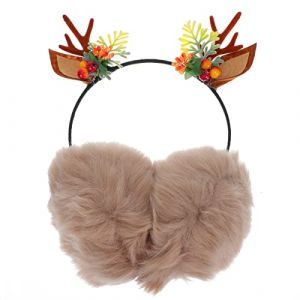 1 Pc Bandeau Antibruit En Bois De Cerf Bandeaux Pour Les Cheveux Des Femmes Cache-oreilles Dhiver En Peluche Bandeau Corne De Cerf Garder Au Chaud De Lapin Pom Pom Enfant (Veronicoar, neuf)