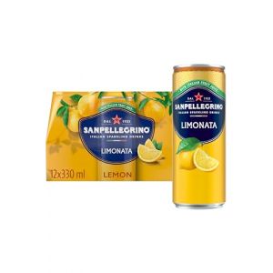 San Pellegrino Boissons pétillantes italiennes en conserve au citron pétillant et savoureusement légères, 12 x 330 ml | 73 K Cals par boîte (Speedyshop livraison rapide, neuf)