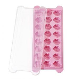 XPEX 1Pcs Patte De Chat Bac A Glacon,Moule Glacon Silicone,Bac A Glacon Silicone,Bacs À Glaçons Avec Couvercle Moule À Glaçons 24 Blocs, Glaçons Facile Pour Nourriture Bébés,Glaçons Aux Fruits (UAB "DAFUHUA LT", neuf)