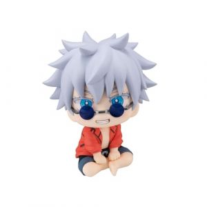 JJK Gojo Satoru Figurine Anime Fushigura Megumi Figurines, Dessin anim&eacute; Mini Geto Suguru Sculpture Look Up Figurine Statue Ordinateur Case Cake Bureau D&eacute;coration Objets de collection Cadeau 12 cm (henjiayeu, neuf)