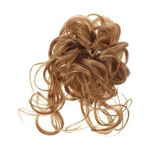 OUNONA Postiche Chignon Naturel avec Élastique Extension Cheveux Volumineuse pour Queue de Cheval Accessoire et Facile à Porter (Gustell, neuf)
