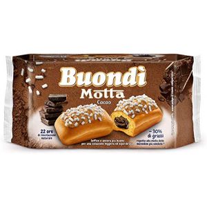Motta Buondi Lot de 18 g&acirc;teaux &agrave; l'&eacute;ponge italienne avec remplissage cr&egrave;me au chocolat (3 x 6) 774 g (Italiaen Gourmet UK Ltd, neuf)