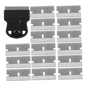 FRCOLOR Lames de Rasoir pour Grattoir Mural Grattoir &agrave; Lame de Rasoir pour Enlever les Autocollants et &Eacute;tiquettes Adh&eacute;sives Outil de Nettoyage pour Verre et Joint D'&eacute;tanch&eacute;it&eacute; (Different Quality, neuf)