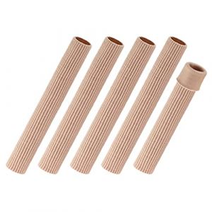 Tube de coussin d'orteil, manchons de doigt en Gel souple, couverture protection des orteils, Bandage pour soulager la douleur, 15cm, 5 pi&egrave;ces (Nchhogtvo, neuf)