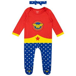 Wonder Woman Ensemble Dors Bien et Bandeau B&eacute;b&eacute; Fille Multicolore 6-9 Mois (Character FR, neuf)