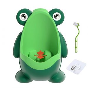 Urinoir d'la propreté debout pour tout-petits garçons, Urinoir Mural portable, Enfant Potty, Mignon Grenouille Forme, pour crèche, toilettes, tout-petits, jardin d'enfant, 22.5x16x29 (jianfengque, neuf)