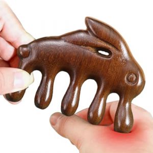 Peigne Massant Pour Cuir Chevelu,Manuel Portable en Bois &agrave; Dents Larges | Brosse de Massage pour Cuir Chevelu en Santal | pour Mains Jambes &Eacute;paules Quotidien Hommes Femmes Maison Bureau (ZHaoyuqi, neuf)