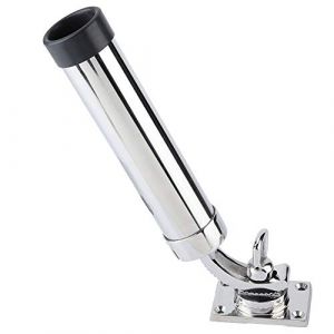 Support de Canne &agrave; p&ecirc;che Rotation de 360 ​​degr&eacute;s, Support de Canne &agrave; p&ecirc;che pour Bateau, Pince de Support de Canne &agrave; p&ecirc;che en Acier Inoxydable (Lucrey, neuf)