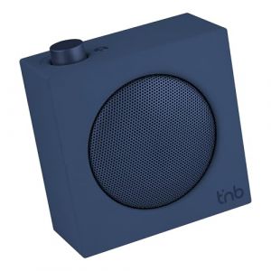 T'nB - Enceinte Bluetooth Rainbow Cube, Son Clair et &Eacute;quilibr&eacute; 5 W, Autonomie 10 H, TWS St&eacute;r&eacute;o, Radio FM, Carte Micro SD, Entr&eacute;e Jack 3,5 mm, Format Compact 10 x 10 cm - Bleu Nuit (T'nB, neuf)