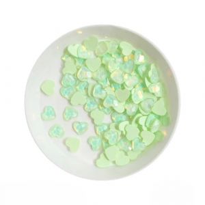 FDIMALTOR Strass en Cristal de Verre à Dos Plat en Forme de cœur pour Nail Art, pour manucure à Faire soi-même, Diamant 5,5 x 6 mm, Vert, cœur 5,5 x 6 mm, Dos Plat, 100 pièces (hangzhouyazhendianzishangwu, neuf)