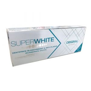 Superwhite Dentifrice Blanchissant & Anti-Plaque Original au Fluor Lot de 2 x 75 ml (ParapharmaQuiet, neuf)